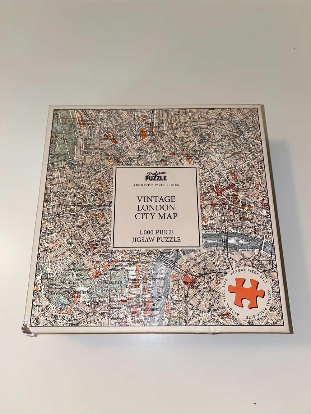 Professor Puzzle Vintage London City Map Jigsaw Puzzle